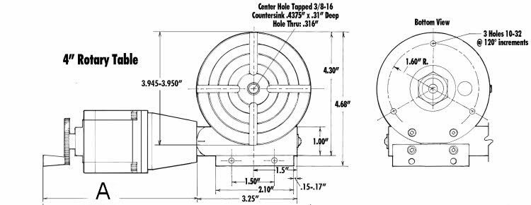 4in CNC Rotary Table